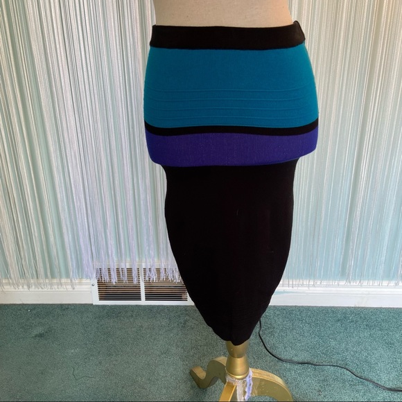 Multi Tone Knit Ribbed Dress Size XS - Picture 4 of 16